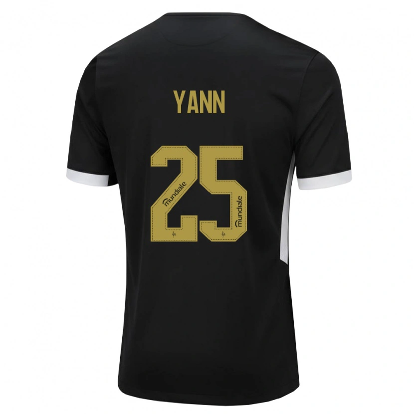 Danxen Criança Camisola Yann Neves #25 Preto Branco Amarelo Principal 2026/27 Camisa