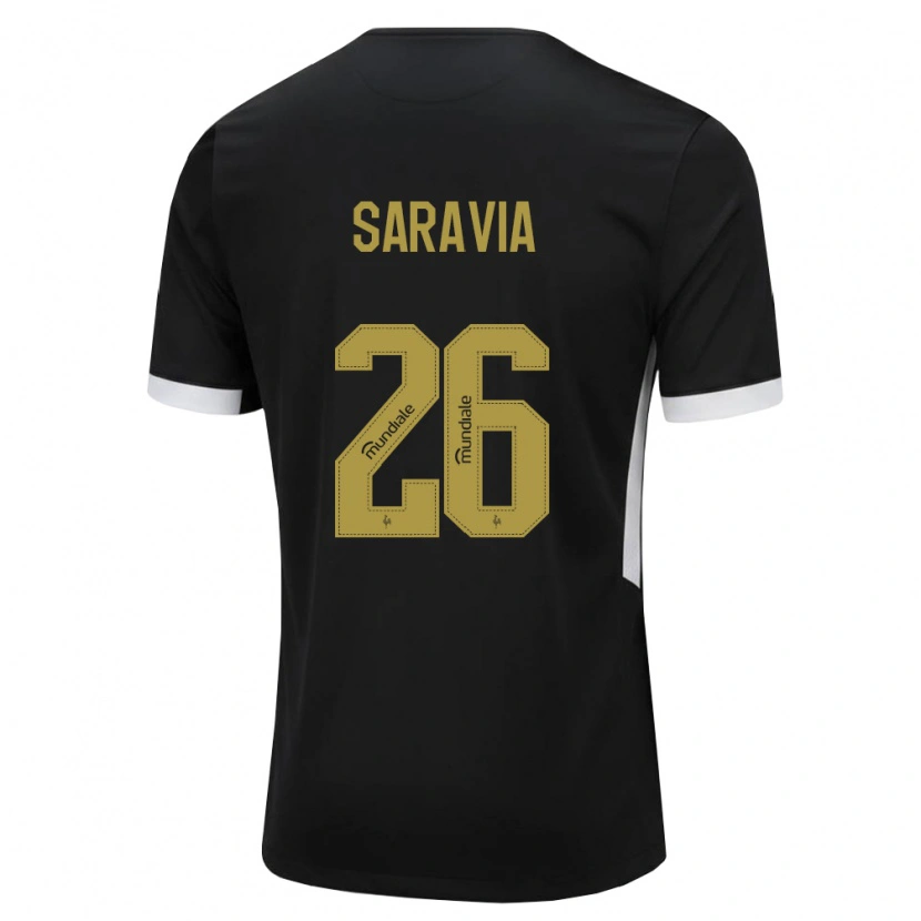 Danxen Criança Camisola Renzo Saravia #26 Preto Branco Amarelo Principal 2026/27 Camisa
