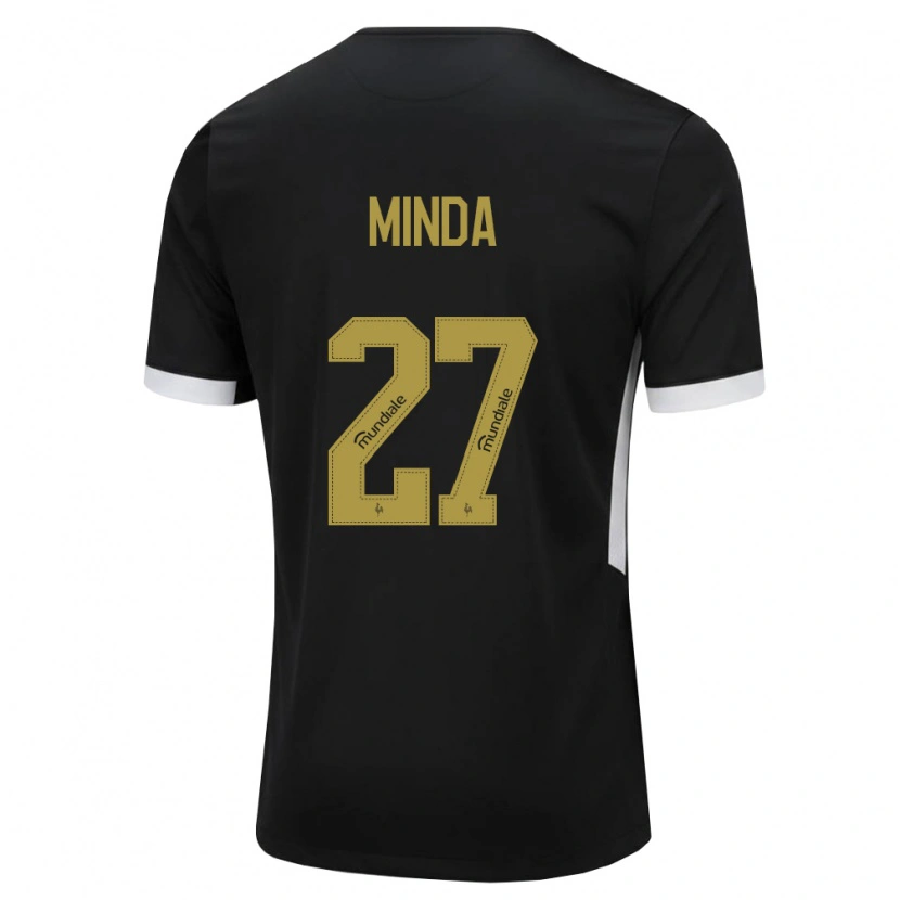 Danxen Criança Camisola Alan Minda #27 Preto Branco Amarelo Principal 2026/27 Camisa