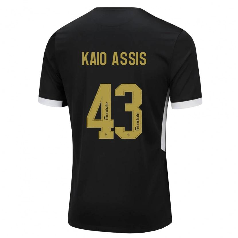 Danxen Criança Camisola Kaio Assis #43 Preto Branco Amarelo Principal 2026/27 Camisa