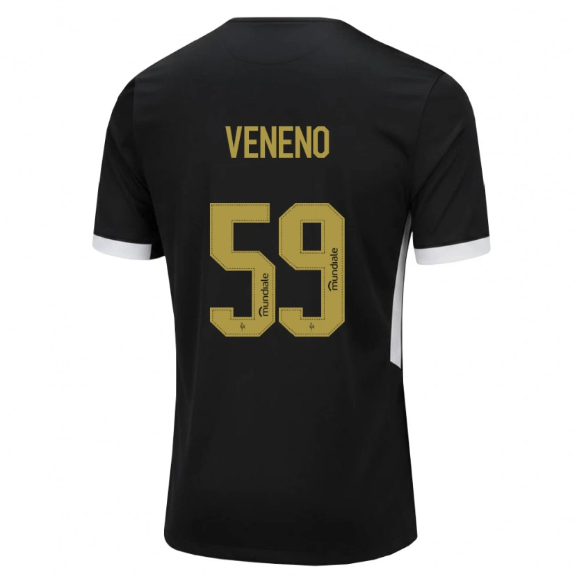Danxen Criança Camisola Gabriel Veneno #59 Preto Branco Amarelo Principal 2026/27 Camisa