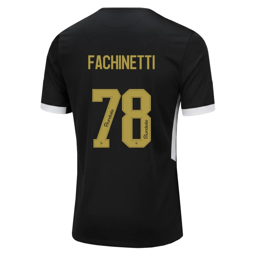 Danxen Criança Camisola Pedro Fachinetti #78 Preto Branco Amarelo Principal 2026/27 Camisa