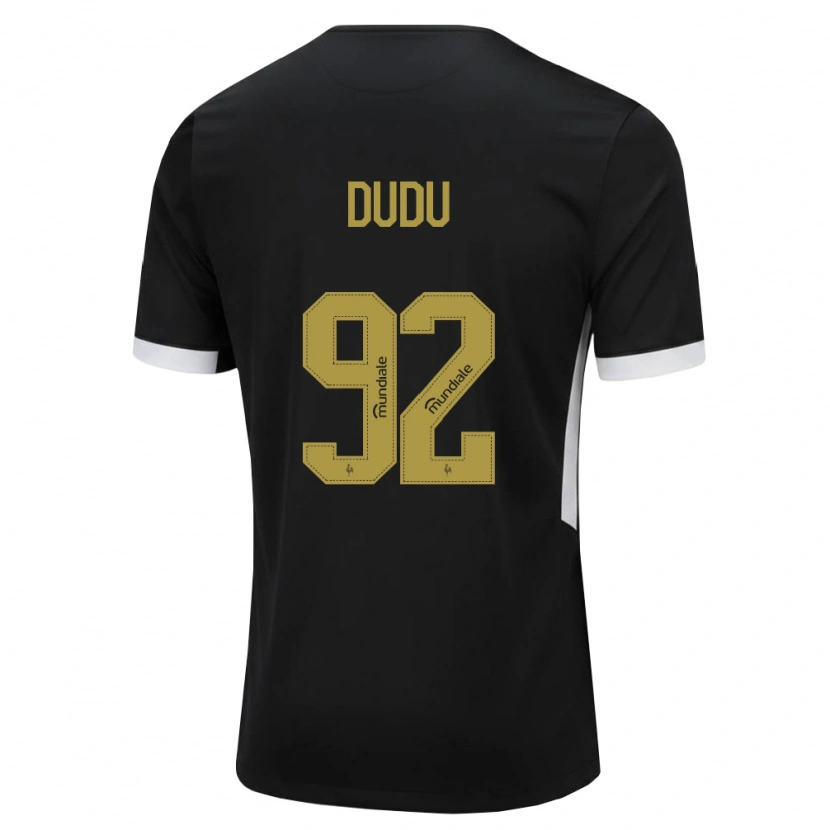 Danxen Criança Camisola Dudu #92 Preto Branco Amarelo Principal 2026/27 Camisa