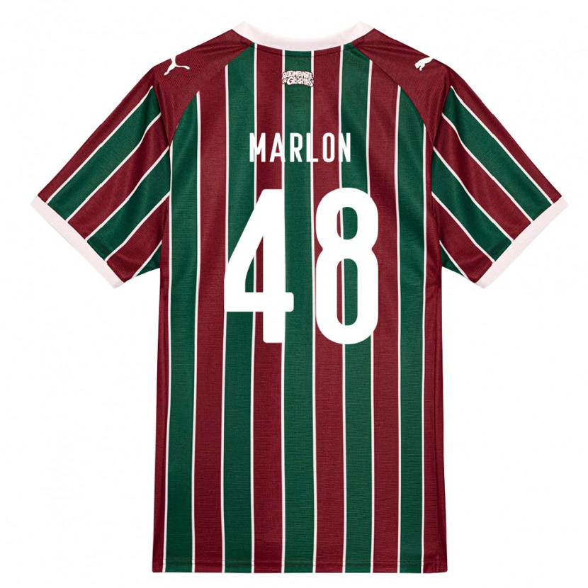 Danxen Criança Camisola Marlon Almeida Da Silva Ignacio #48 Verde Borgonha Branco Principal 2026/27 Camisa