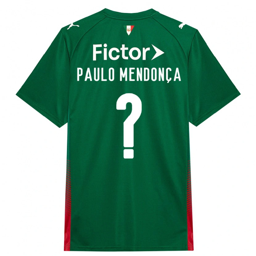 Danxen Criança Camisola João Paulo Mendonça #0 Verde Vermelho Branco Principal 2026/27 Camisa