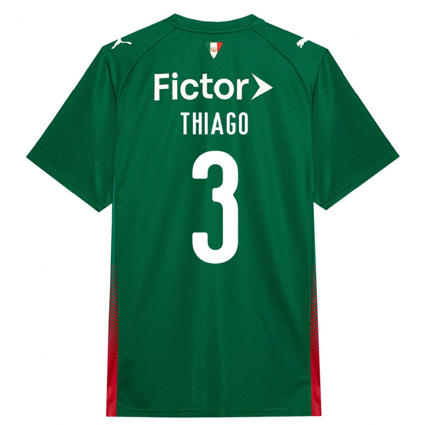 Danxen Criança Camisola Thiago Pimenta #3 Verde Vermelho Branco Principal 2026/27 Camisa