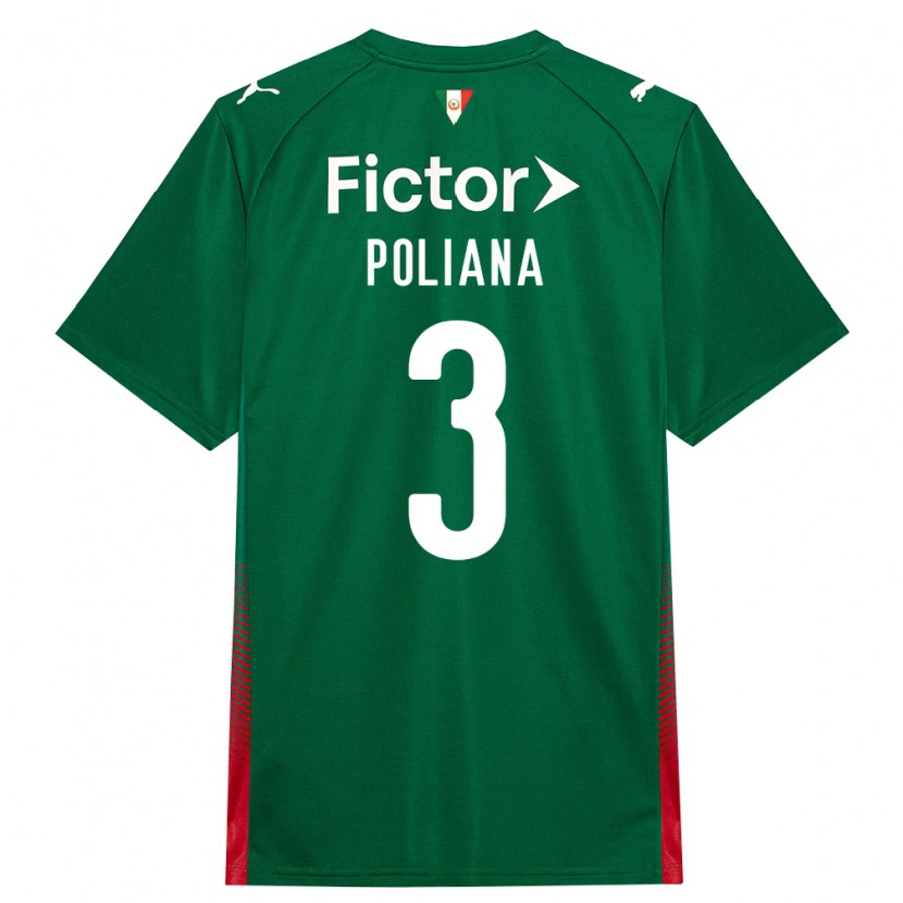 Danxen Criança Camisola Poliana #3 Verde Vermelho Branco Principal 2026/27 Camisa