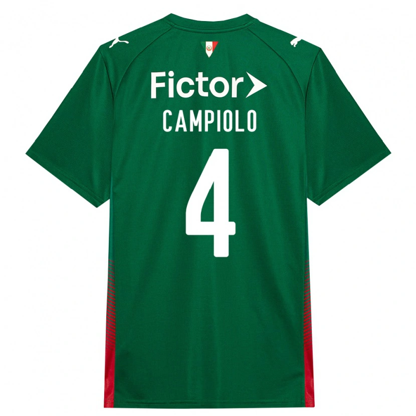 Danxen Criança Camisola Giovanna Campiolo #4 Verde Vermelho Branco Principal 2026/27 Camisa