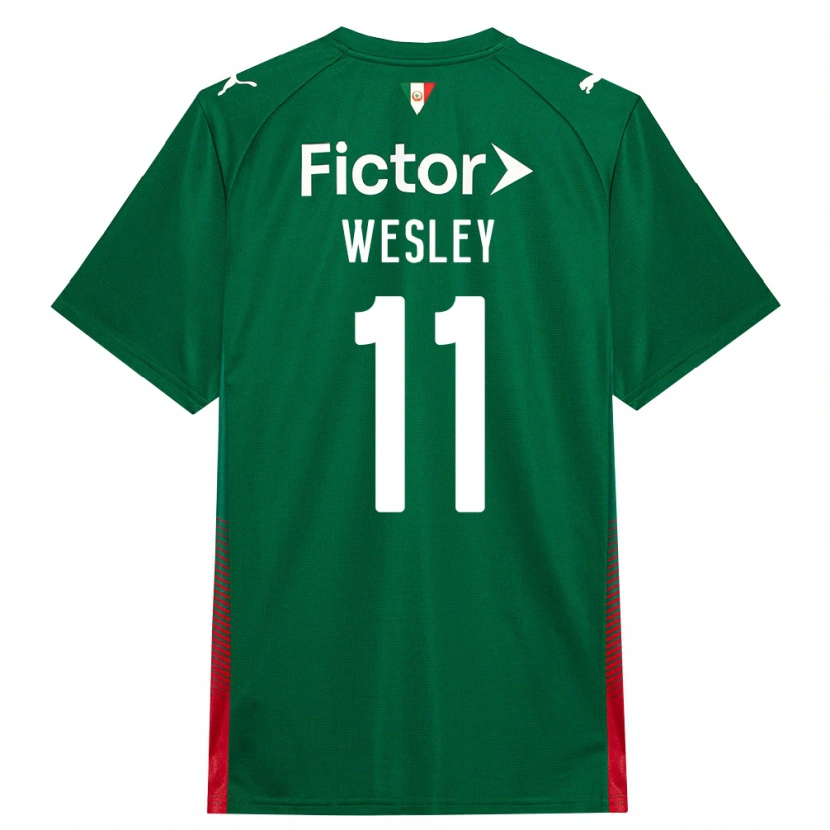 Danxen Criança Camisola Wesley #11 Verde Vermelho Branco Principal 2026/27 Camisa