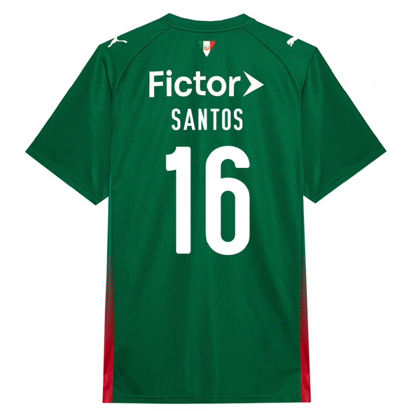 Danxen Criança Camisola Gaby Santos #16 Verde Vermelho Branco Principal 2026/27 Camisa