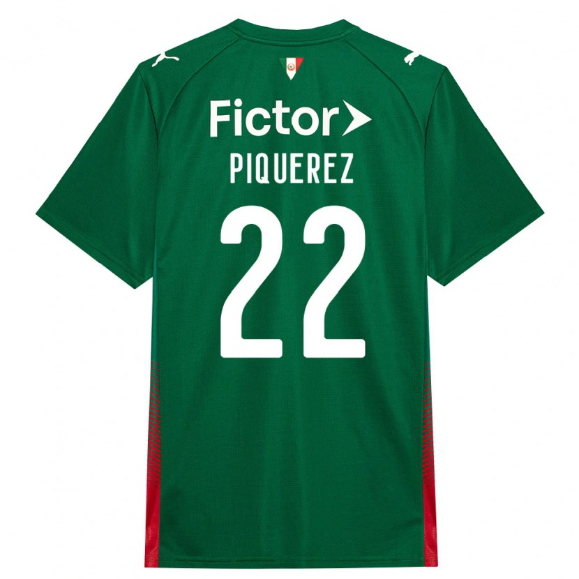 Danxen Criança Camisola Joaquín Piquerez #22 Verde Vermelho Branco Principal 2026/27 Camisa