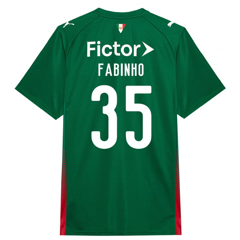 Danxen Criança Camisola Fabinho #35 Verde Vermelho Branco Principal 2026/27 Camisa