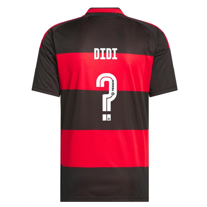 Danxen Criança Camisola Edijefferson Monteiro De Oliveira #0 Vermelho Preto Branco Principal 2026/27 Camisa