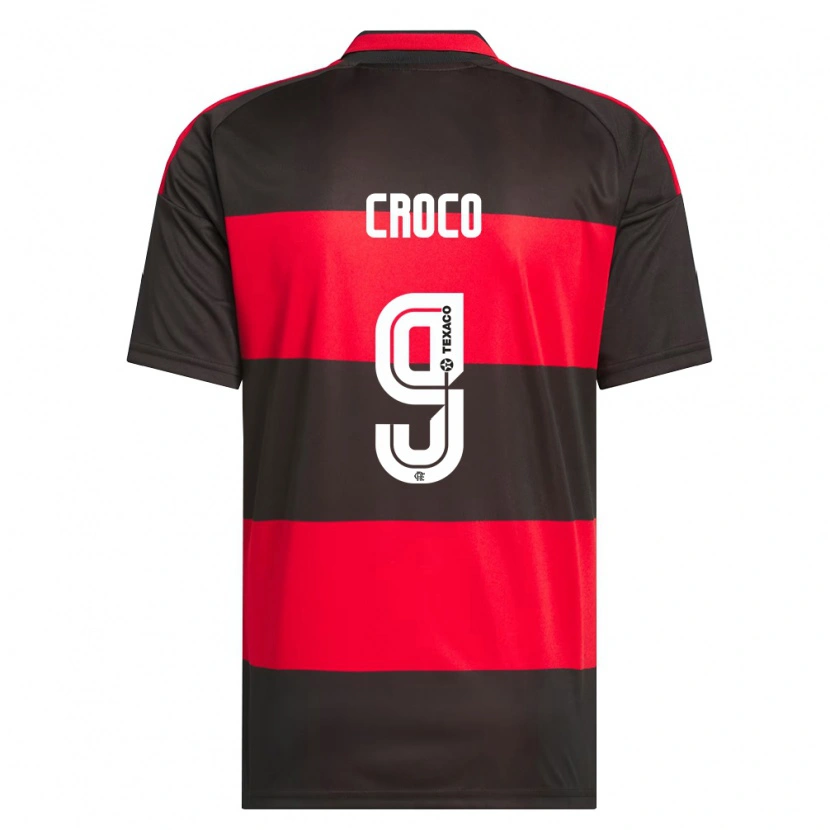 Danxen Criança Camisola Gabi Croco #9 Vermelho Preto Branco Principal 2026/27 Camisa