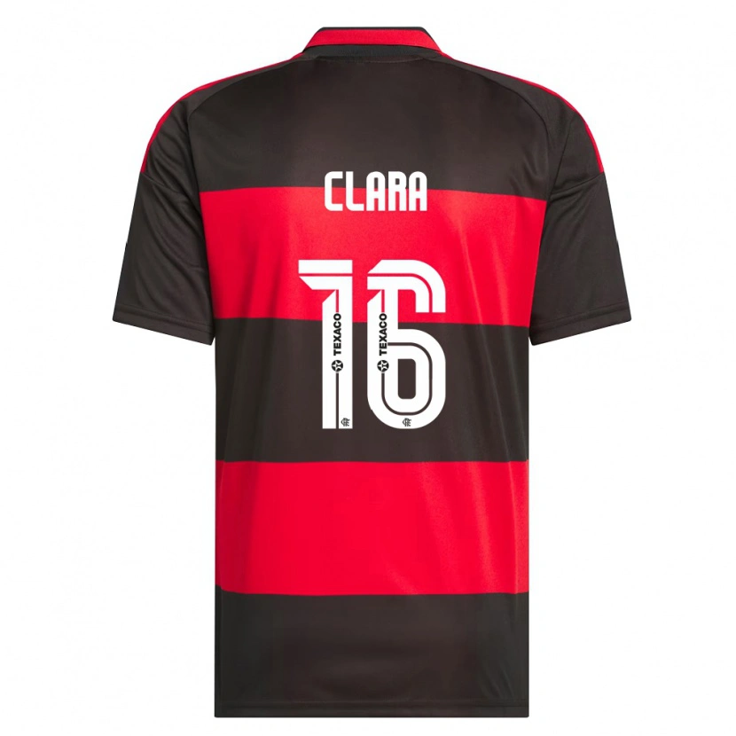 Danxen Criança Camisola Ana Clara #16 Vermelho Preto Branco Principal 2026/27 Camisa