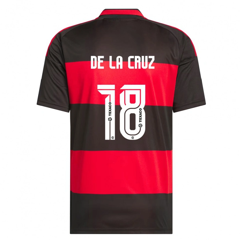 Danxen Criança Camisola Nicolás De La Cruz #18 Vermelho Preto Branco Principal 2026/27 Camisa