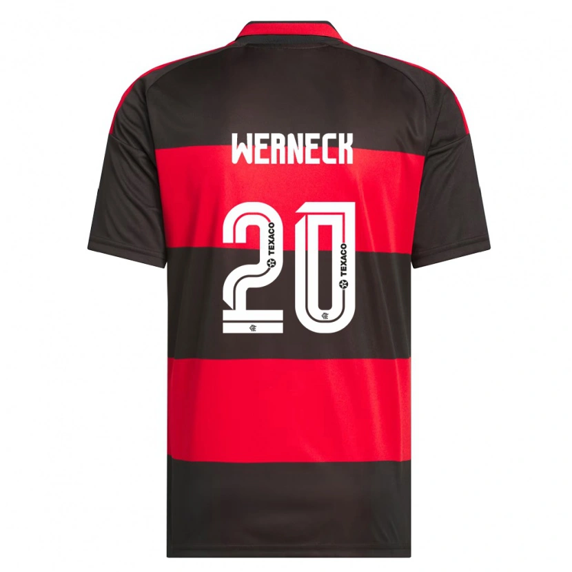 Danxen Criança Camisola Gabriel Werneck #20 Vermelho Preto Branco Principal 2026/27 Camisa