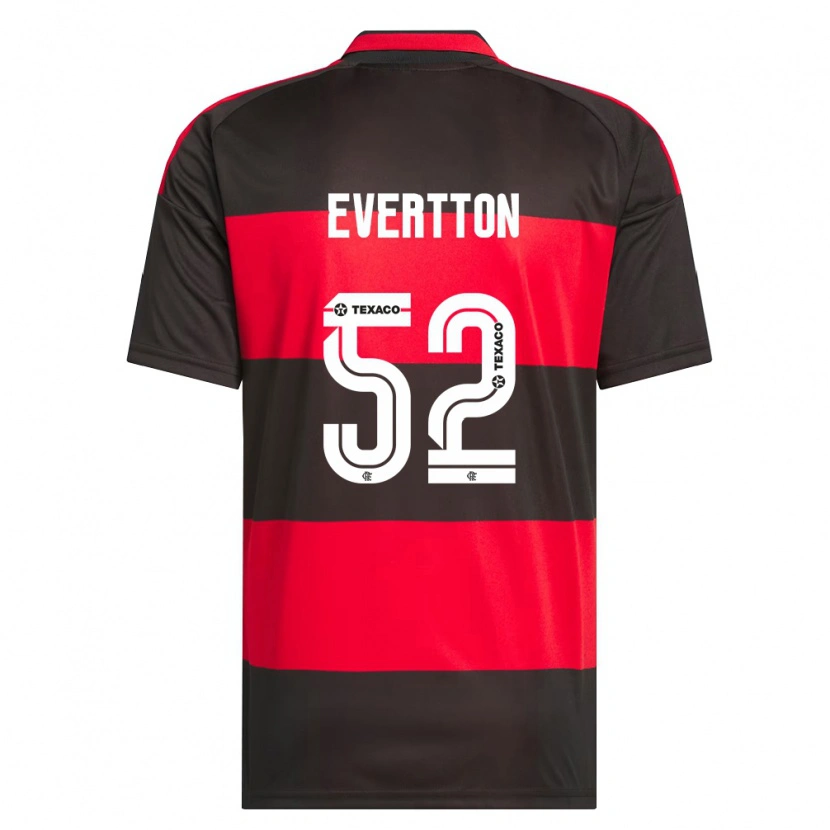 Danxen Criança Camisola Evertton Araújo #52 Vermelho Preto Branco Principal 2026/27 Camisa