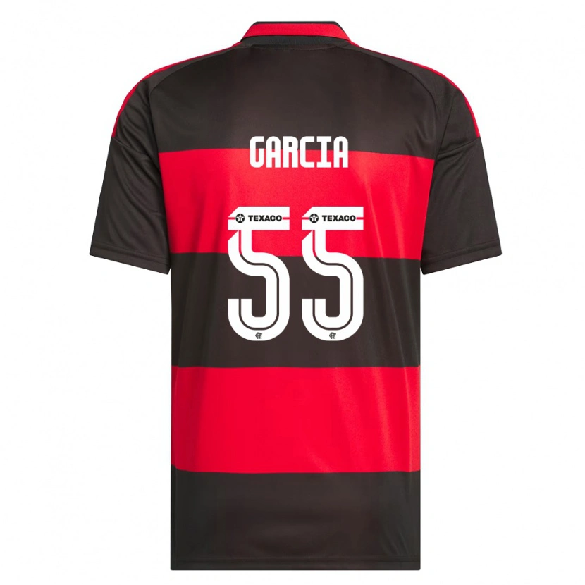 Danxen Criança Camisola Caio Garcia #55 Vermelho Preto Branco Principal 2026/27 Camisa
