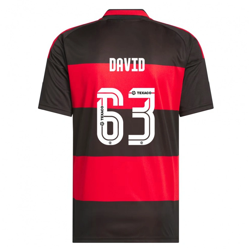 Danxen Criança Camisola David Viana De Oliveira #63 Vermelho Preto Branco Principal 2026/27 Camisa