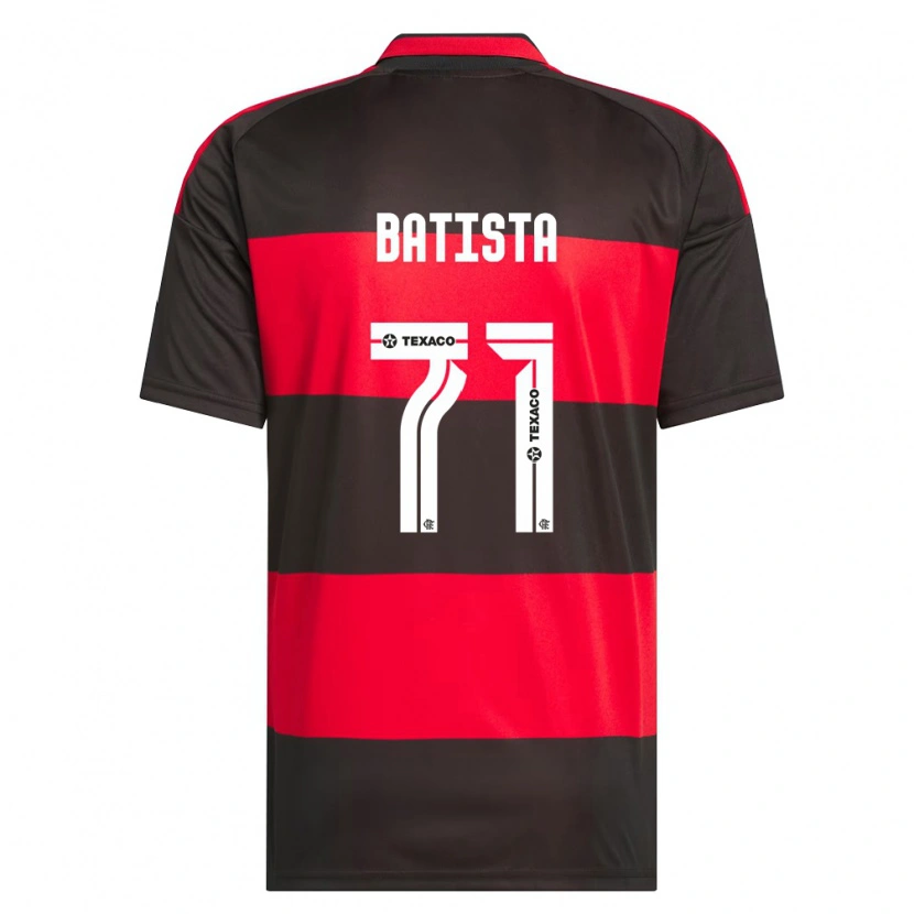 Danxen Criança Camisola Pedro Batista #71 Vermelho Preto Branco Principal 2026/27 Camisa