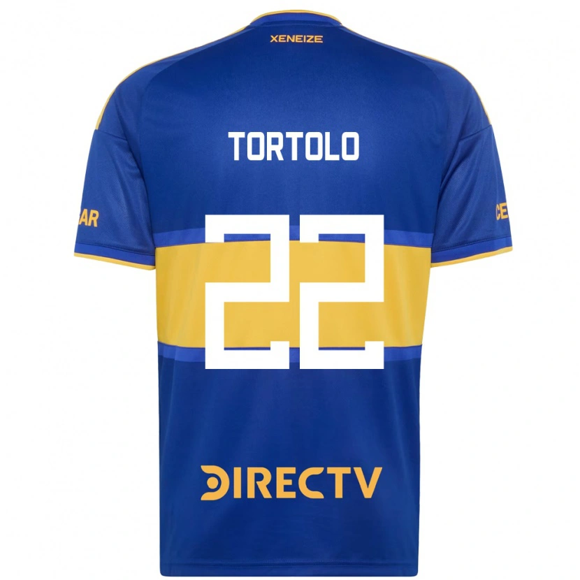 Danxen Criança Camisola Dulce Tortolo #22 Azul Real Amarelo Principal 2026/27 Camisa