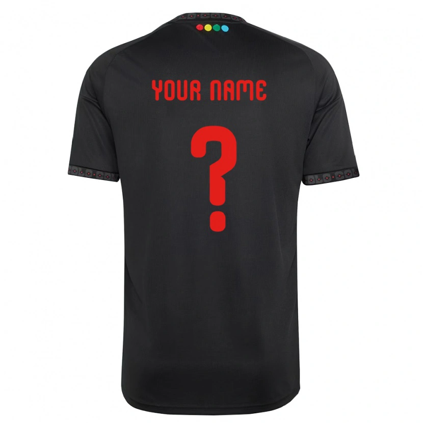 Danxen Criança Camisola Seu Nome #0 Preto Vermelho Alternativa 2026/27 Camisa