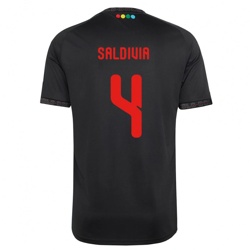 Danxen Criança Camisola Alan Saldivia #4 Preto Vermelho Alternativa 2026/27 Camisa