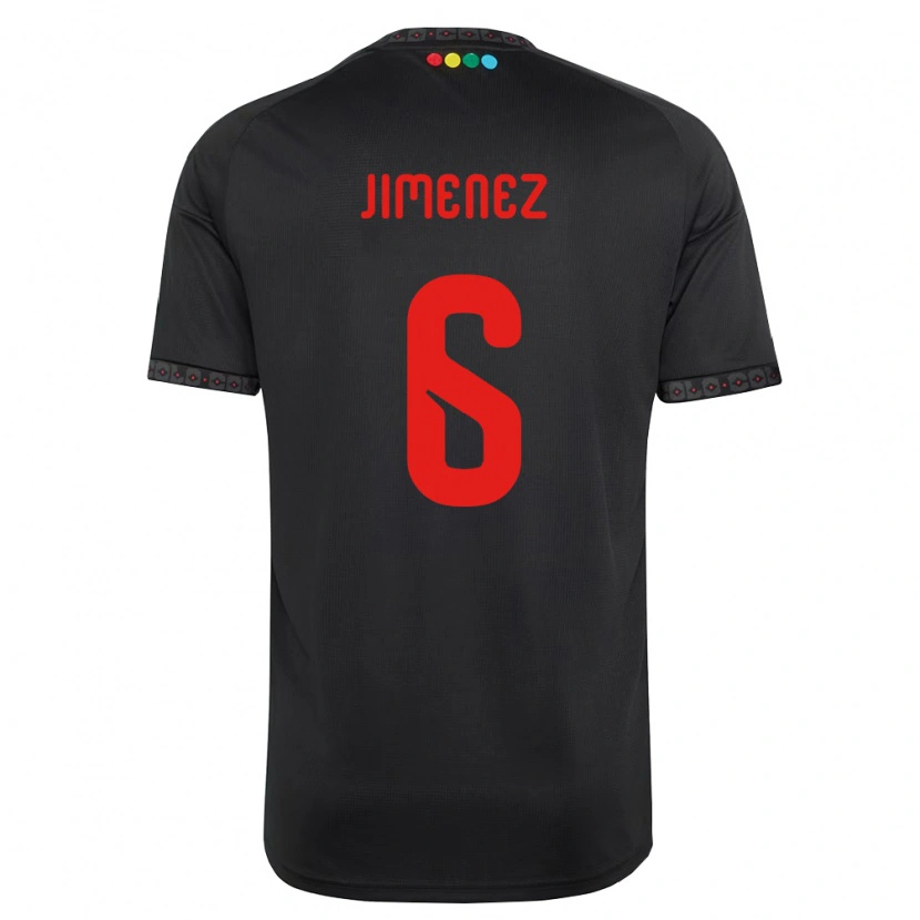 Danxen Criança Camisola Yastin Jiménez #6 Preto Vermelho Alternativa 2026/27 Camisa