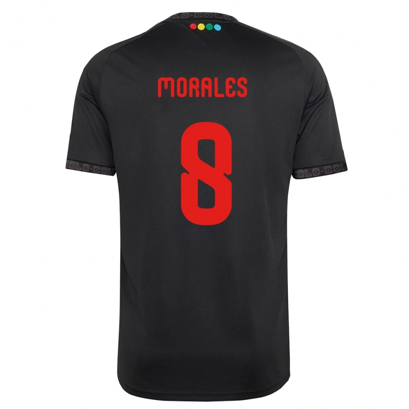 Danxen Criança Camisola Cristopher Morales #8 Preto Vermelho Alternativa 2026/27 Camisa