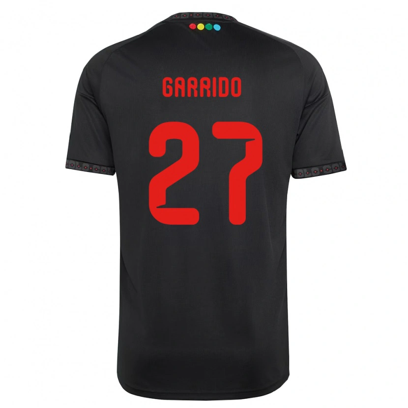 Danxen Criança Camisola Franco Garrido #27 Preto Vermelho Alternativa 2026/27 Camisa