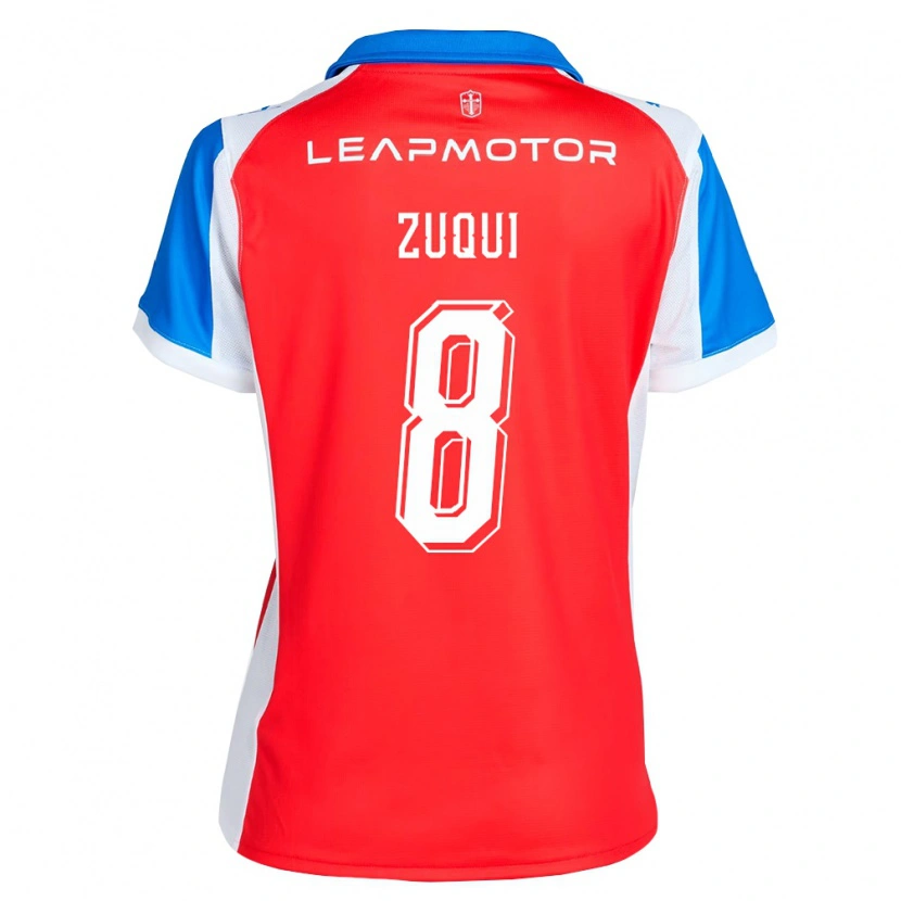 Danxen Criança Camisola Fernando Zuqui #8 Vermelho Azul Alternativa 2026/27 Camisa