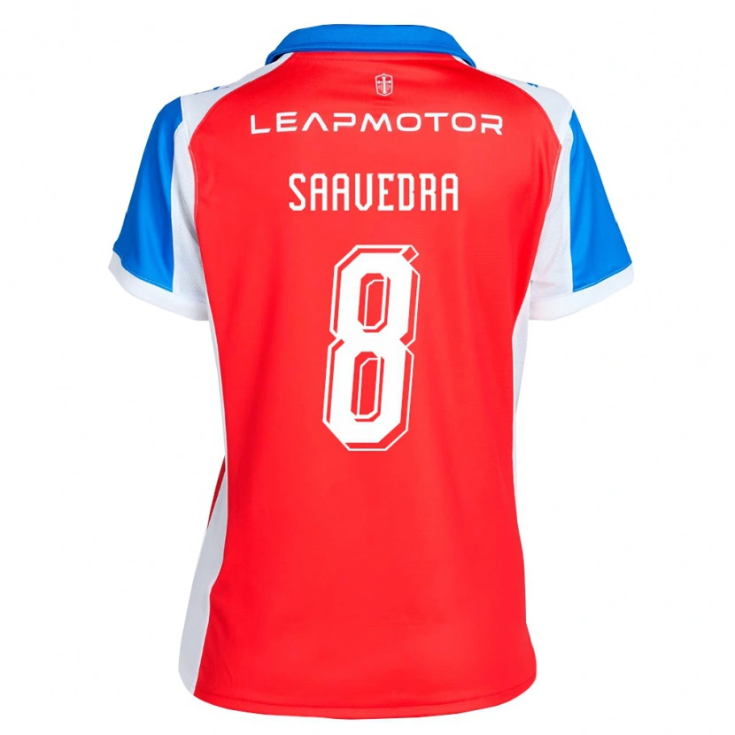 Danxen Criança Camisola Ignacio Saavedra #8 Vermelho Azul Alternativa 2026/27 Camisa