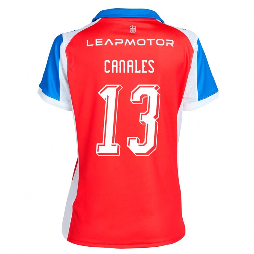 Danxen Criança Camisola Alfred Canales #13 Vermelho Azul Alternativa 2026/27 Camisa