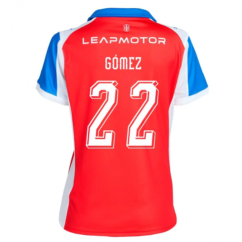 Danxen Criança Camisola Martin Gómez #22 Vermelho Azul Alternativa 2026/27 Camisa