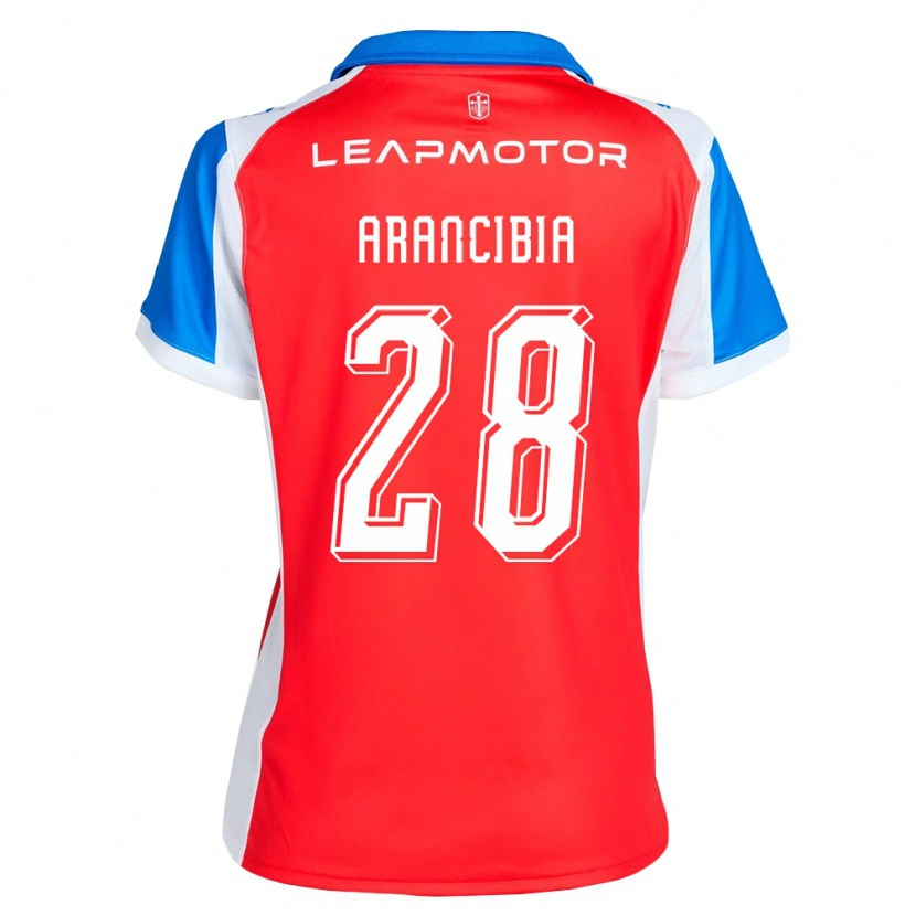 Danxen Criança Camisola Francisco Arancibia #28 Vermelho Azul Alternativa 2026/27 Camisa