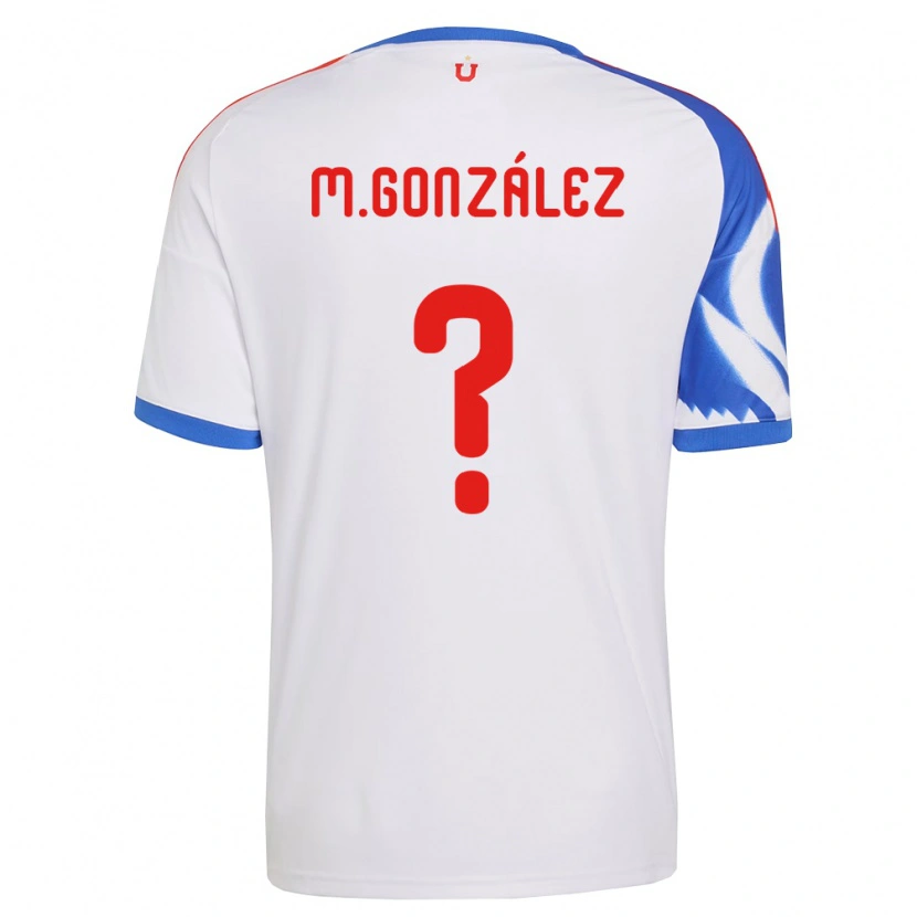 Danxen Criança Camisola Matías González #0 Branco Azul Marinho Alternativa 2026/27 Camisa