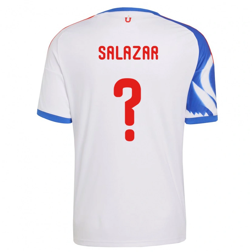 Danxen Criança Camisola Yahir Salazar #0 Branco Azul Marinho Alternativa 2026/27 Camisa