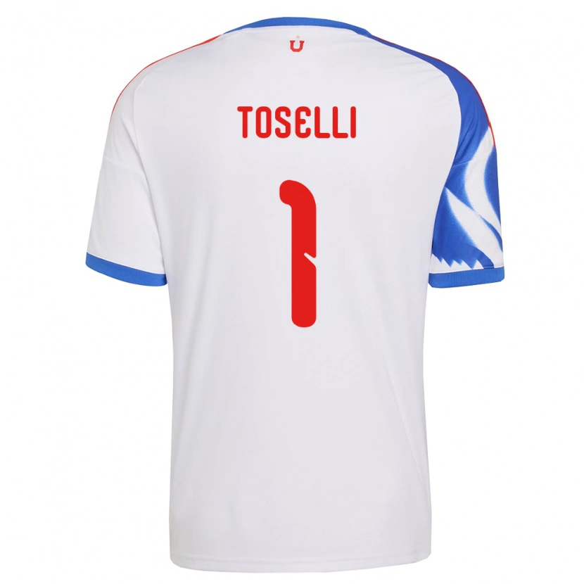 Danxen Criança Camisola Cristopher Toselli #1 Branco Azul Marinho Alternativa 2026/27 Camisa