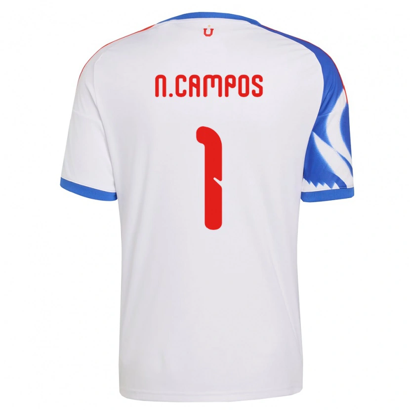 Danxen Criança Camisola Natalia Campos #1 Branco Azul Marinho Alternativa 2026/27 Camisa
