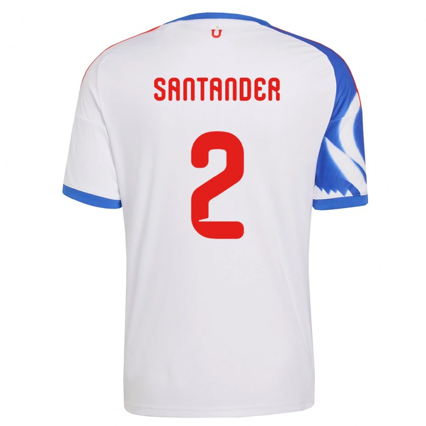Danxen Criança Camisola Constanza Santander #2 Branco Azul Marinho Alternativa 2026/27 Camisa