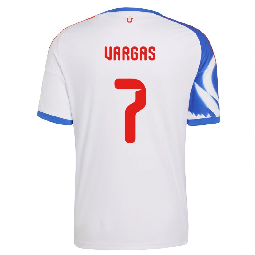 Danxen Criança Camisola Jeisson Vargas #7 Branco Azul Marinho Alternativa 2026/27 Camisa