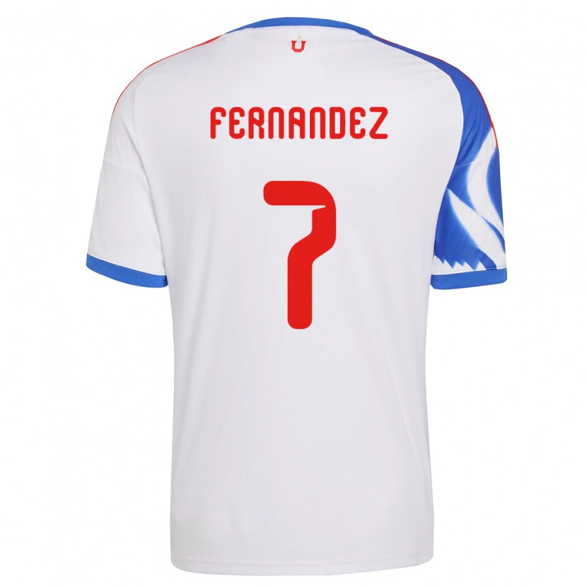 Danxen Criança Camisola Rebeca Fernández #7 Branco Azul Marinho Alternativa 2026/27 Camisa