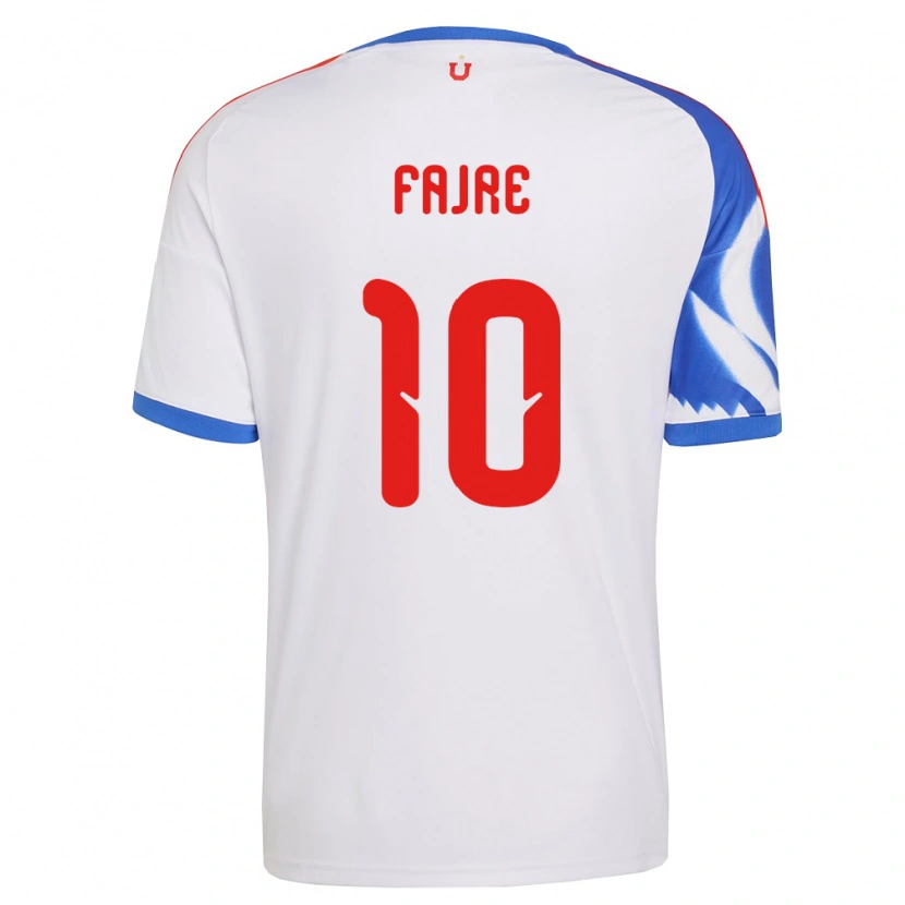 Danxen Criança Camisola Nicole Fajre #10 Branco Azul Marinho Alternativa 2026/27 Camisa