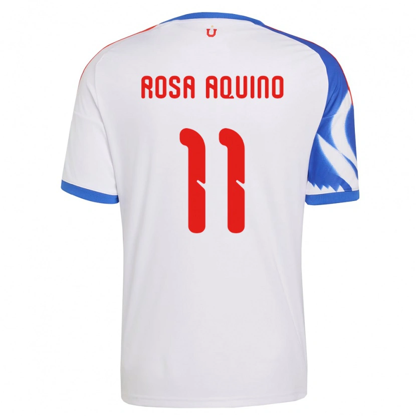 Danxen Criança Camisola Rosa Aquino #11 Branco Azul Marinho Alternativa 2026/27 Camisa