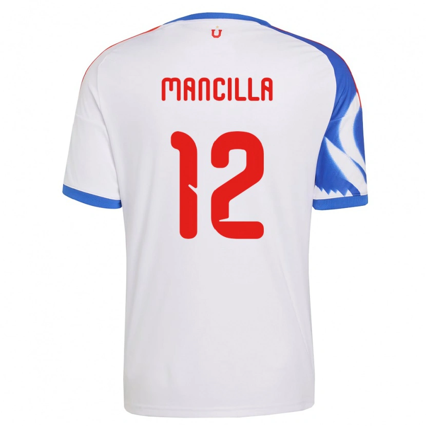 Danxen Criança Camisola Franco Mancilla #12 Branco Azul Marinho Alternativa 2026/27 Camisa