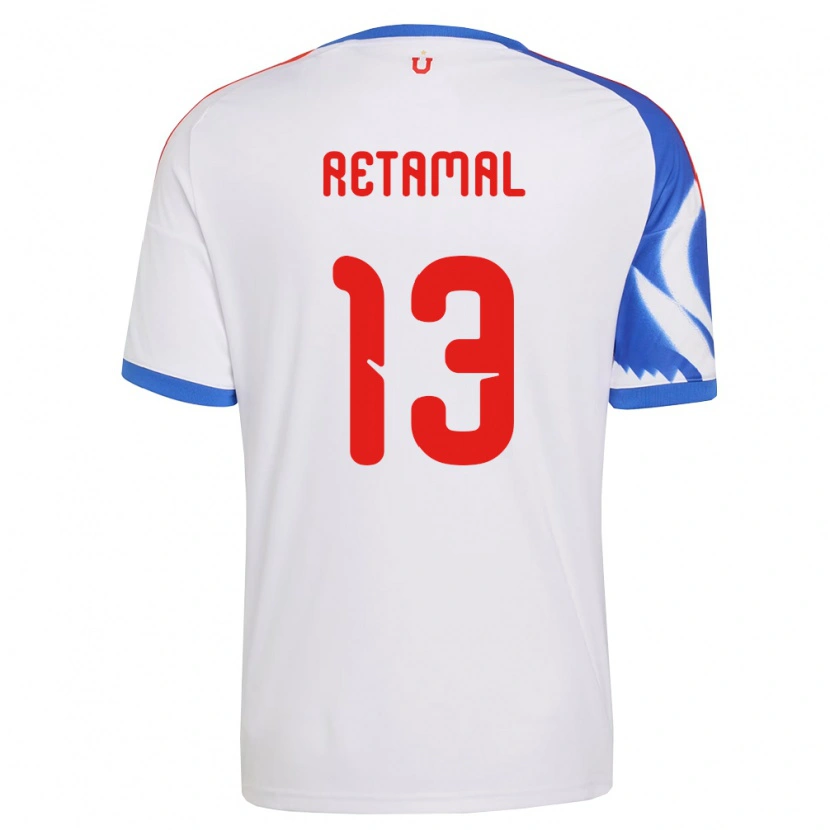 Danxen Criança Camisola David Retamal #13 Branco Azul Marinho Alternativa 2026/27 Camisa