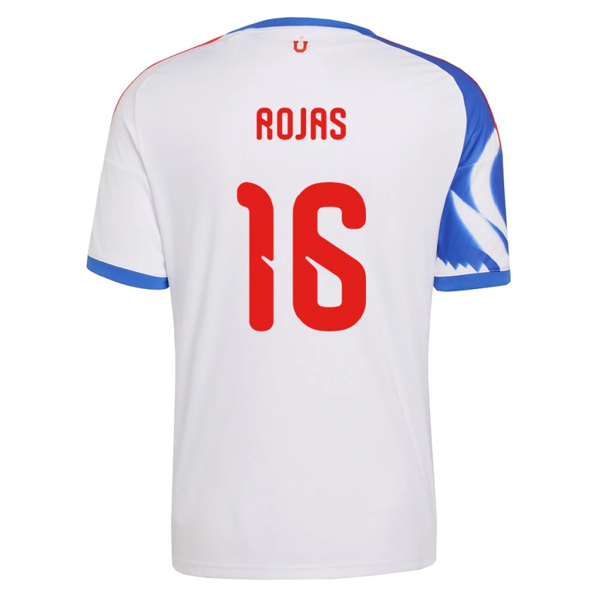 Danxen Criança Camisola Elías Rojas #16 Branco Azul Marinho Alternativa 2026/27 Camisa
