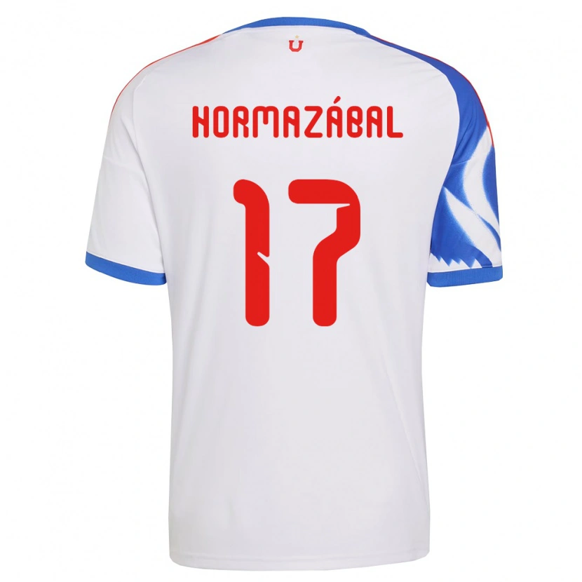 Danxen Criança Camisola Fabián Hormazábal #17 Branco Azul Marinho Alternativa 2026/27 Camisa