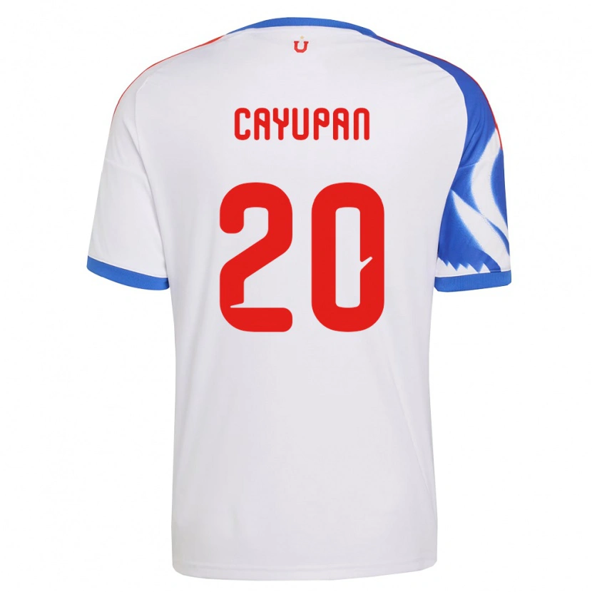 Danxen Criança Camisola Natalia Cayupán #20 Branco Azul Marinho Alternativa 2026/27 Camisa